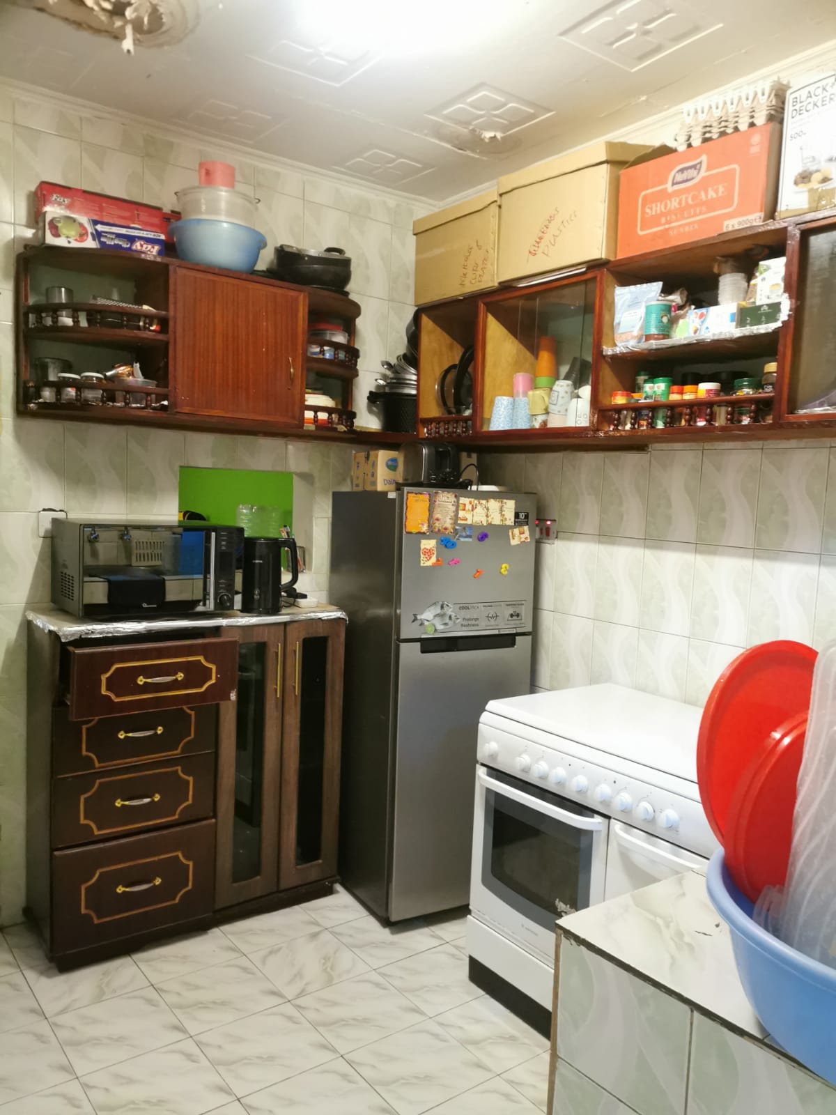 Kitchen cleaning before/after